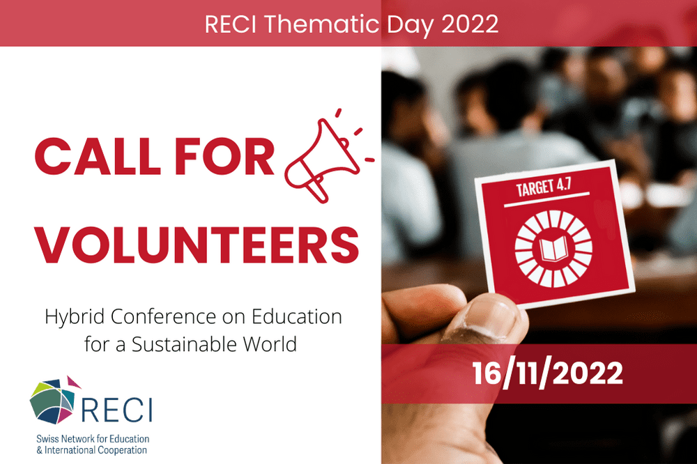 Call For VOLUNTEERS RECI Call For VOLUNTEERS RECI